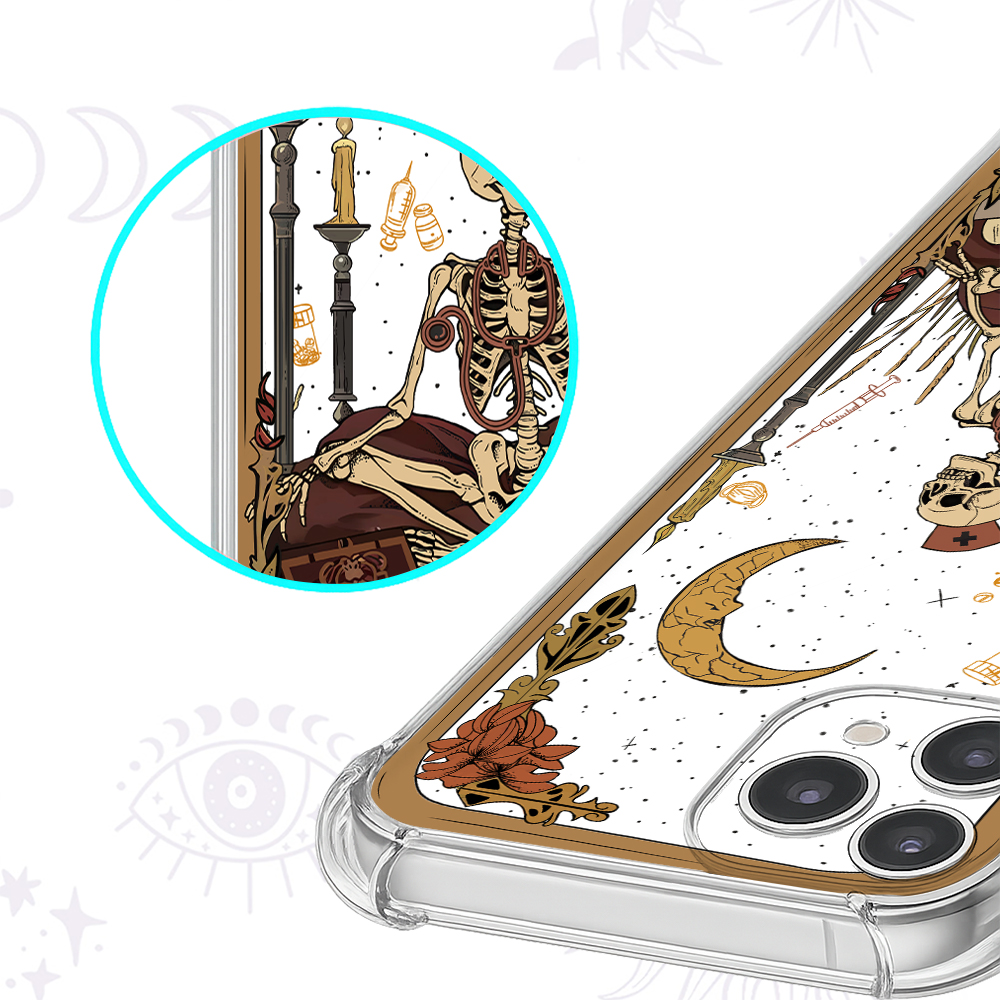 Purplehecate The Nurse Tarot Clear Phone Case