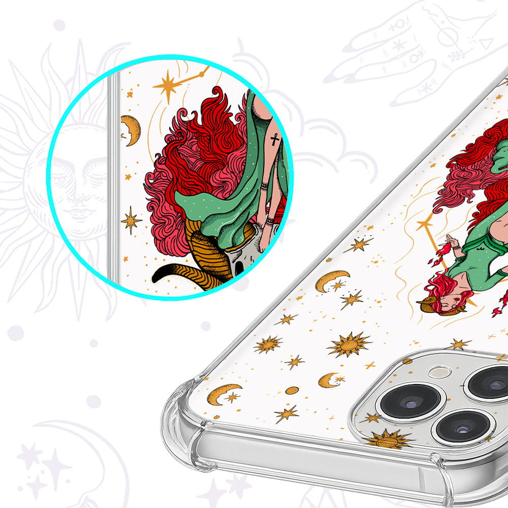 Purplehecate The Aries Zodiac Clear Phone Case