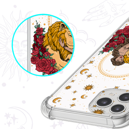 Purplehecate Leo Zodiac Clear Phone Case