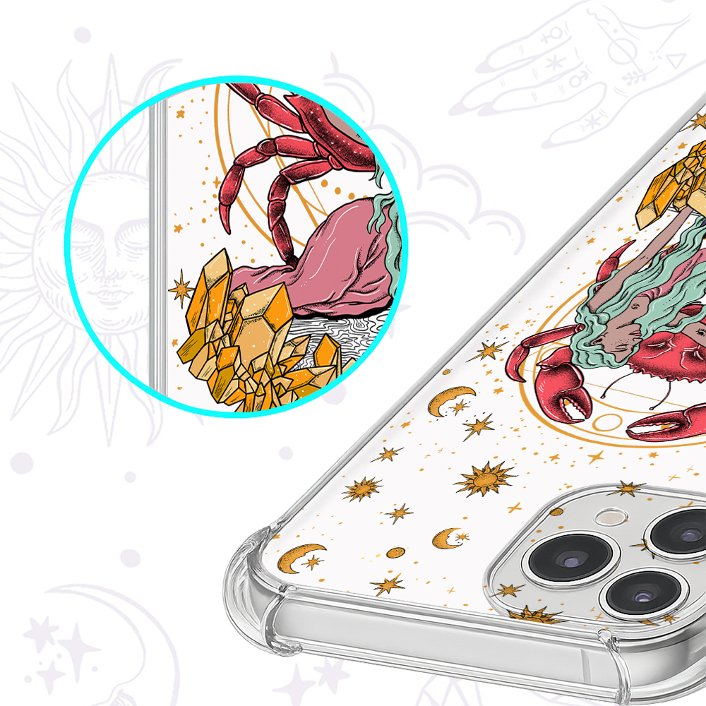 Purplehecate Cancer Zodiac Clear Phone Case