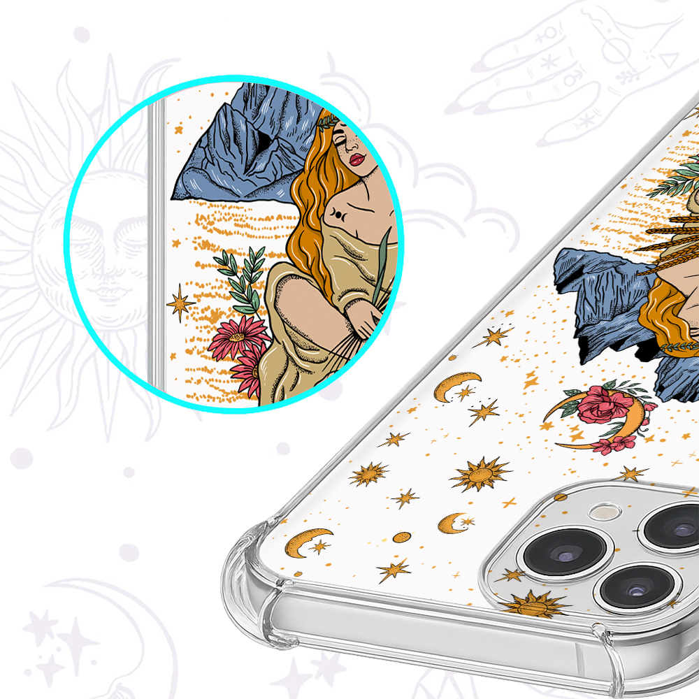 Purplehecate Virgo Zodiac Clear Phone Case