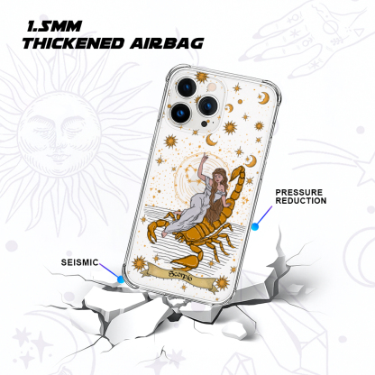 Purplehecate Scorpio Zodiac Clear Phone Case