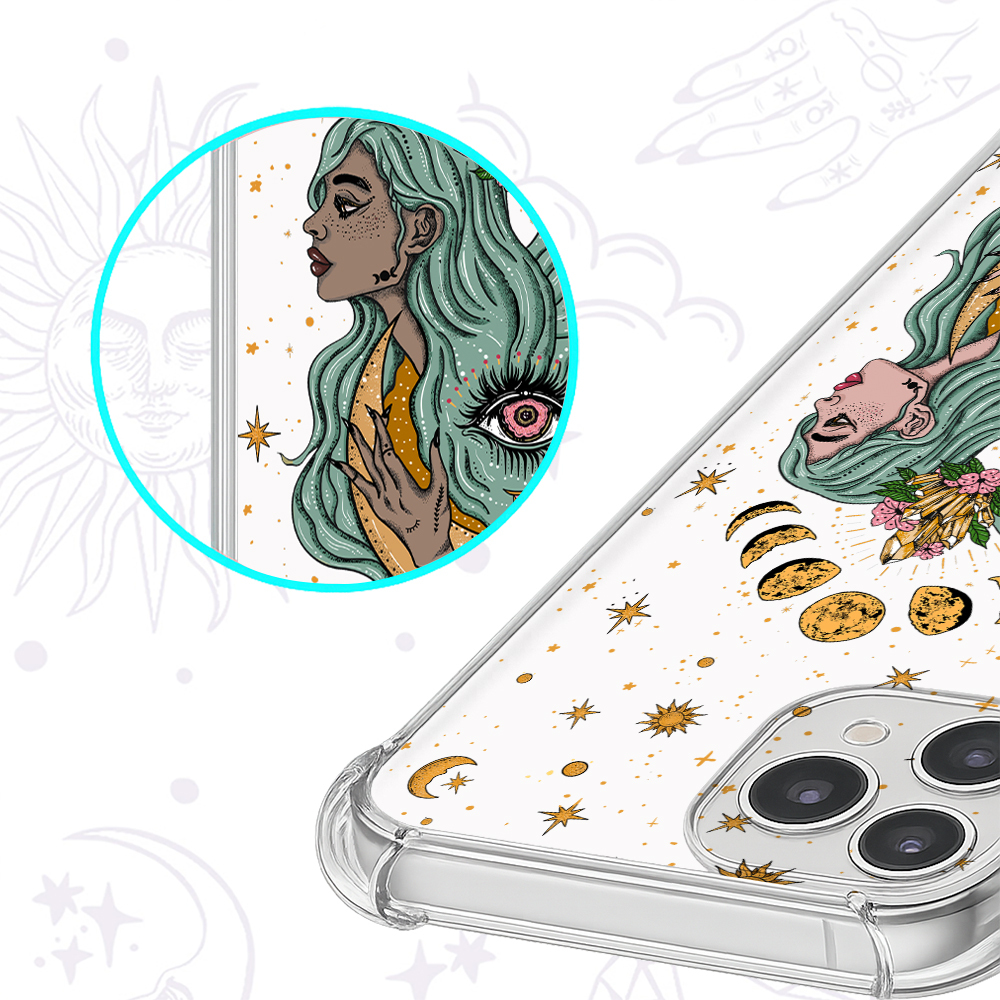 Purplehecate Gemini Zodiac Clear Phone Case