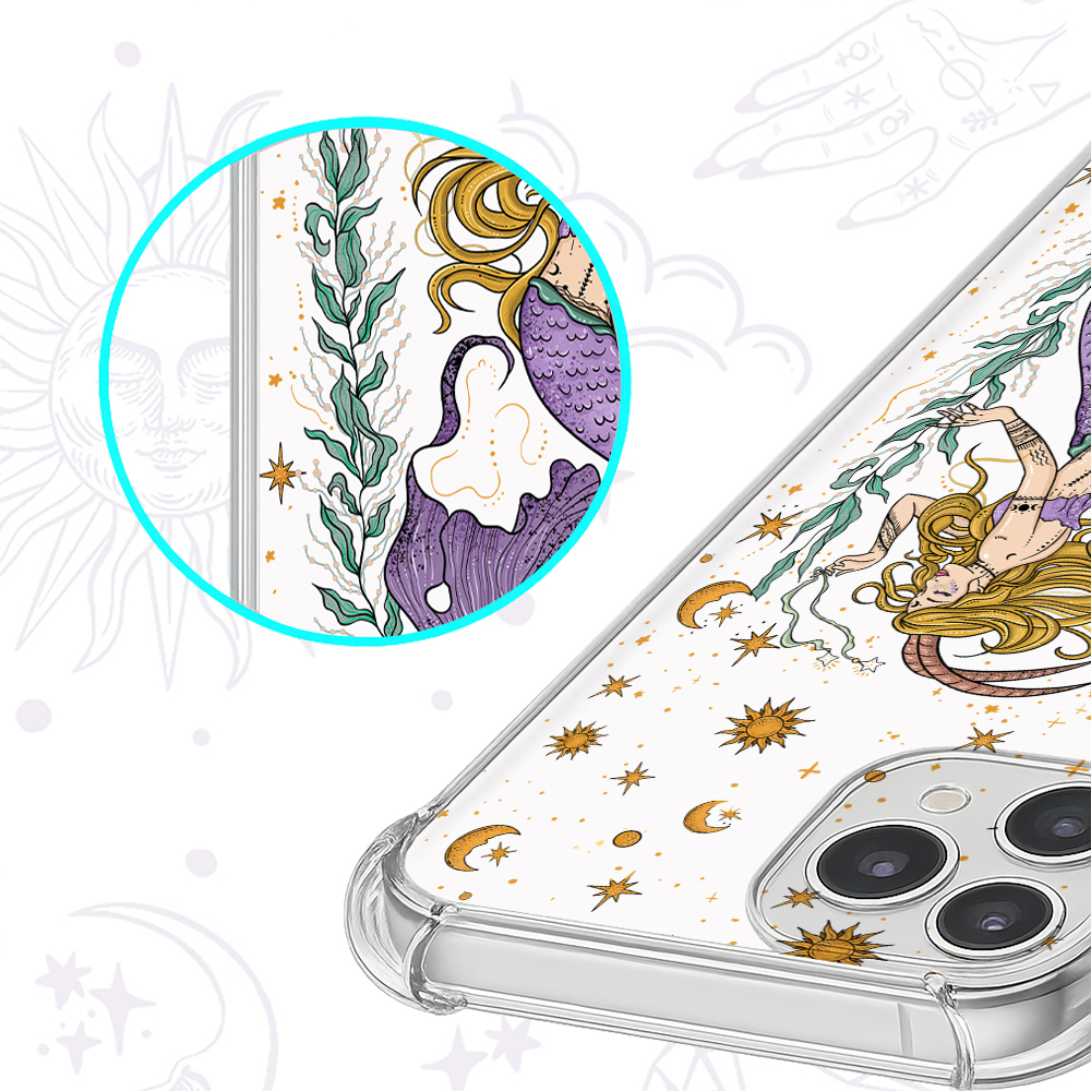 Purplehecate Capricorn Zodiac Clear Phone Case