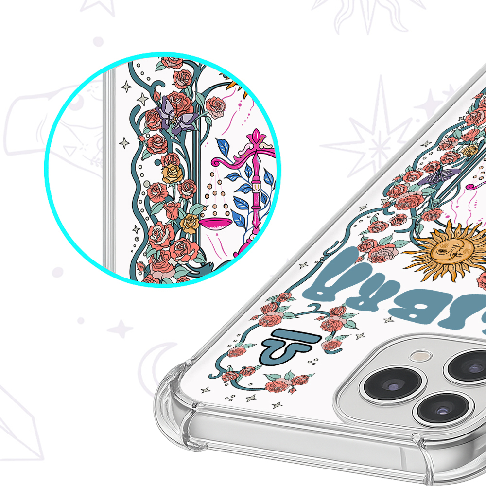 Purplehecate Libra Zodiac Clear Phone Case