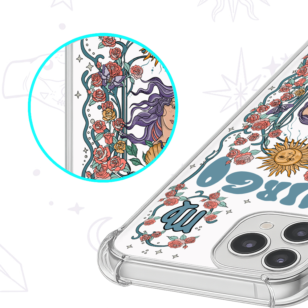Purplehecate Virgo Zodiac Clear Phone Case