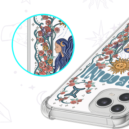 Purplehecate Gemini Zodiac Clear Phone Case