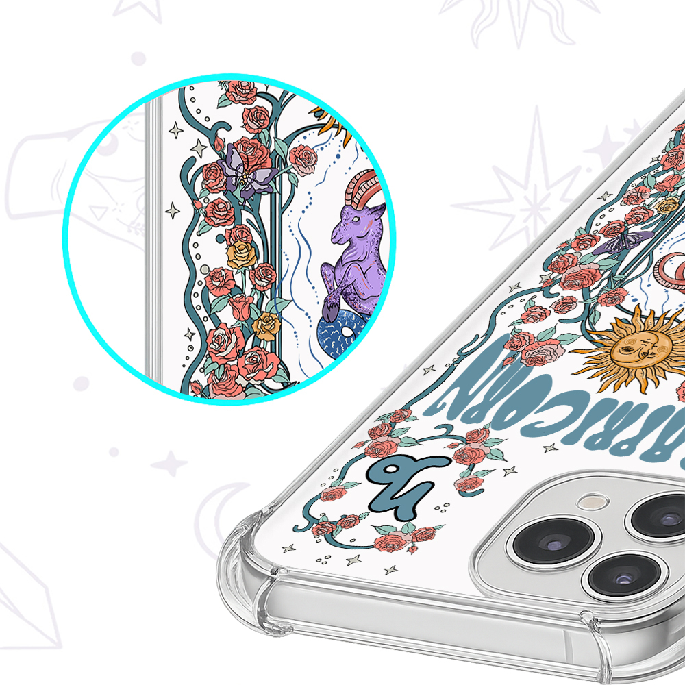 Purplehecate Capricorn Spirit Zodiac Clear Phone Case