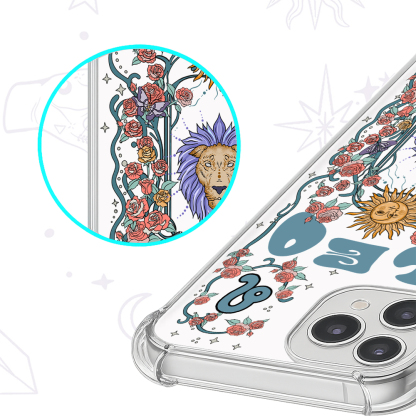 Purplehecate Leo Spirit Zodiac Clear Phone Case