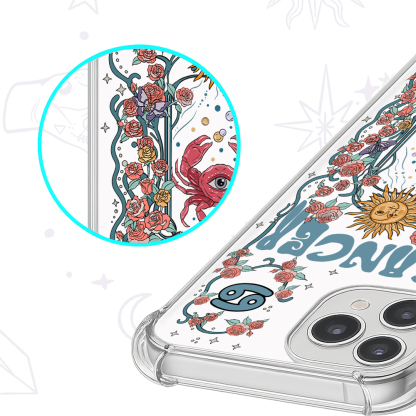 Purplehecate Cancer Spirit Zodiac Clear Phone Case
