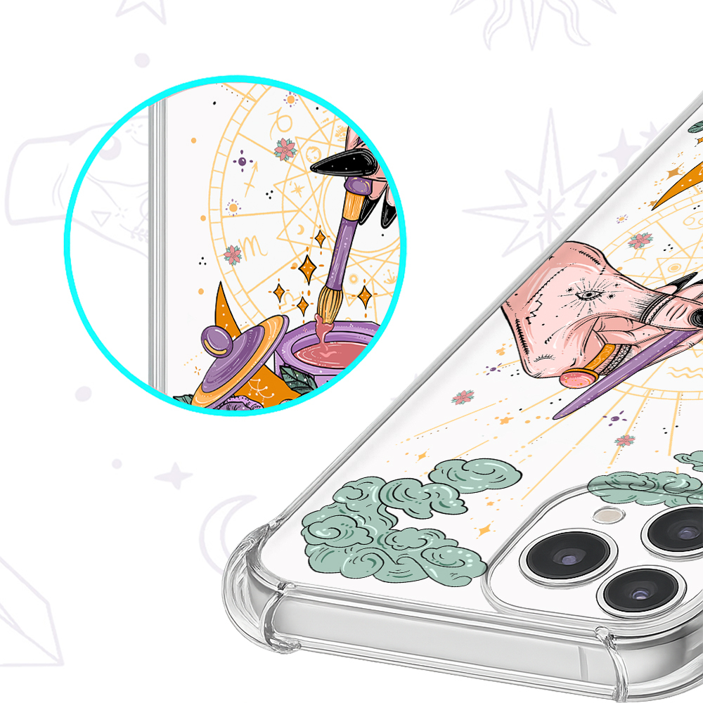 Purplehecate The Nail Artist Tarot Clear Phone Case