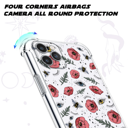 Purplehecate The Bee's Knees Clear Phone Case