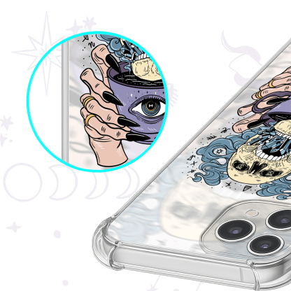 Purplehecate Caffiend Clear Phone Case