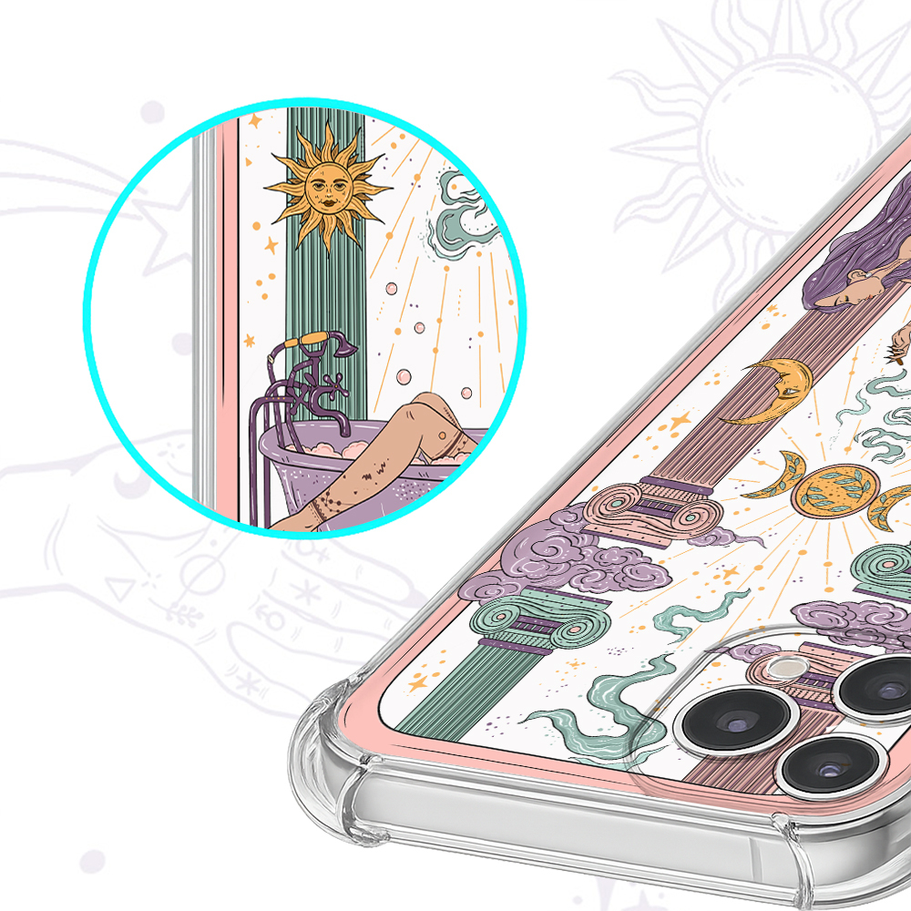 Purplehecate The High Priestess Tarot Clear Phone Case