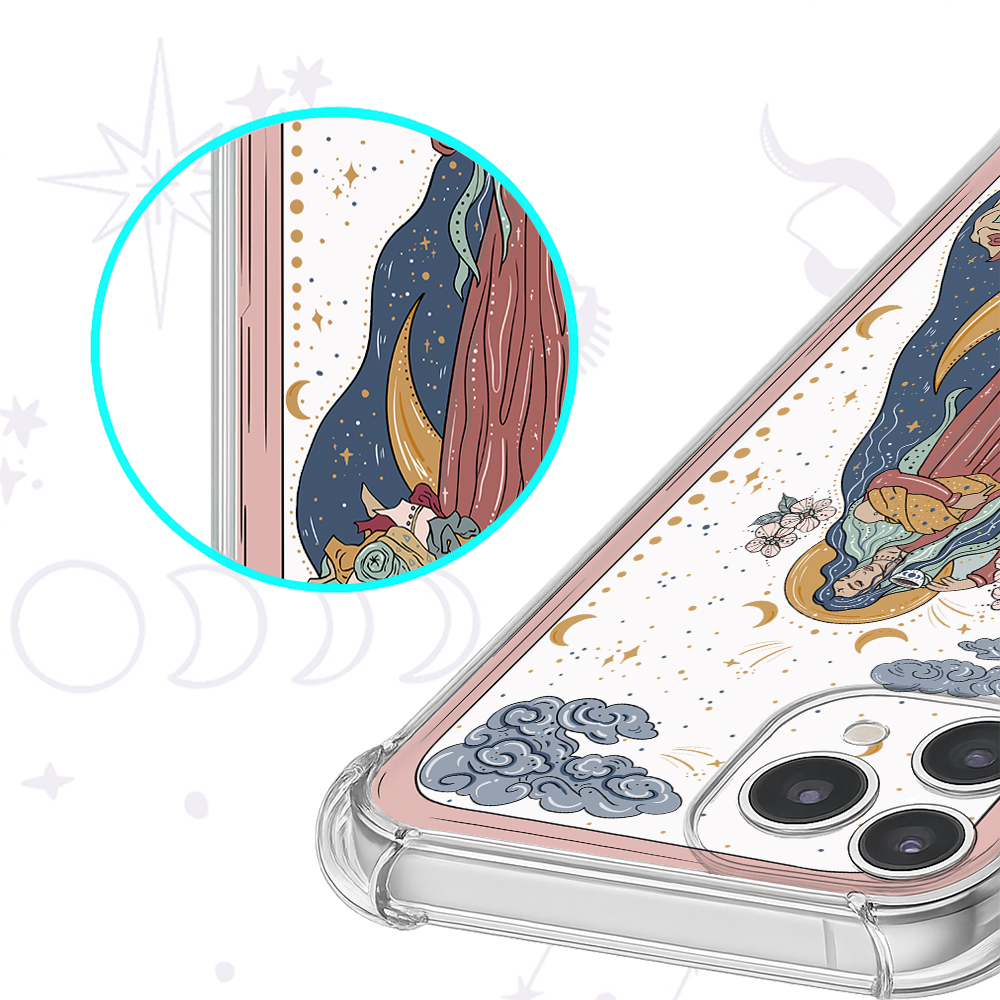 Purplehecate The Mother Tarot Clear Phone Case