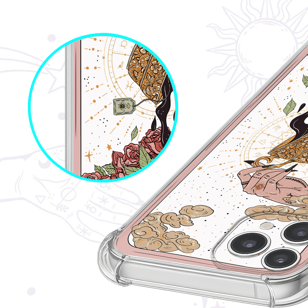 Purplehecate The Tea Food Tarot Clear Phone Case