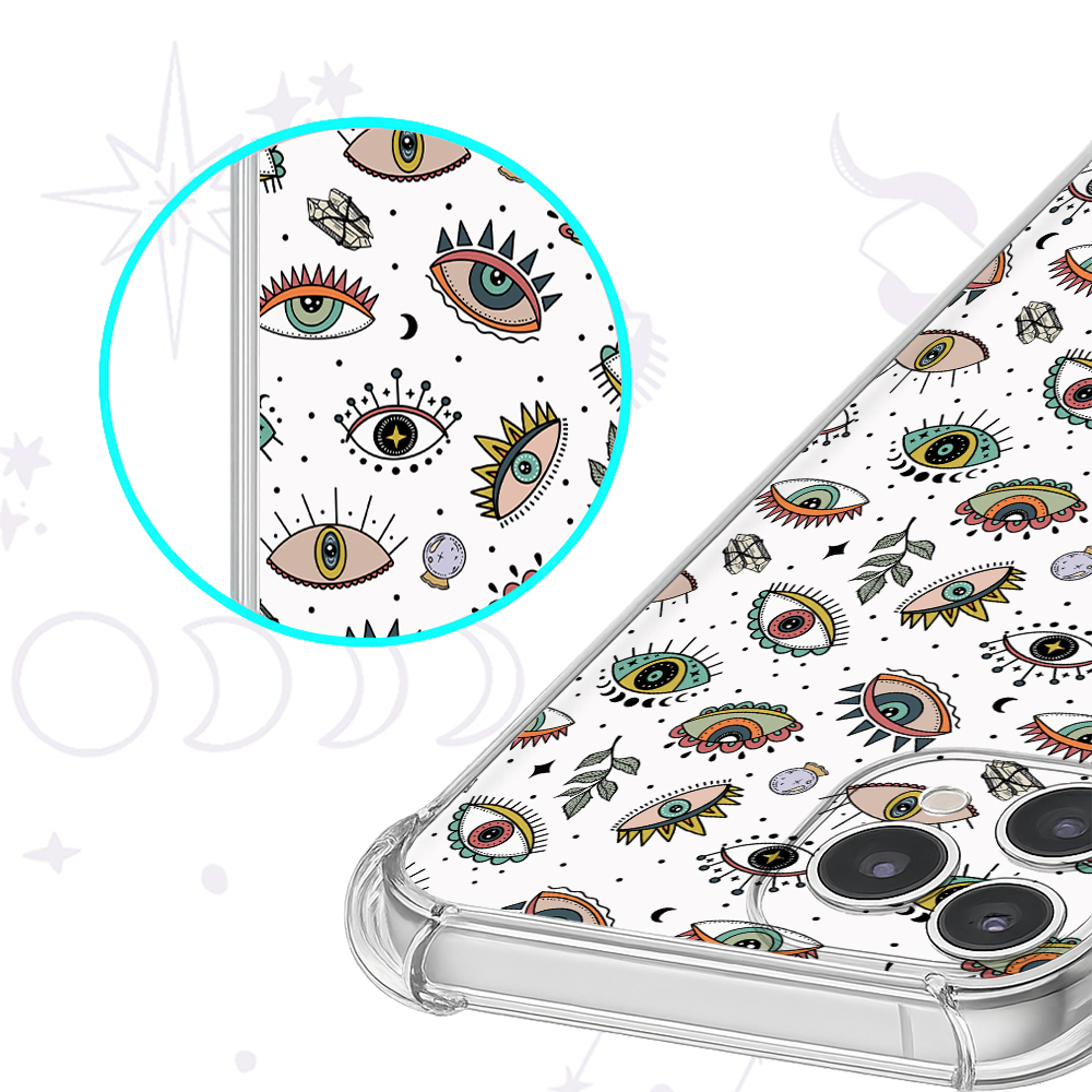 Purplehecate Evil Eye Clear Phone Case