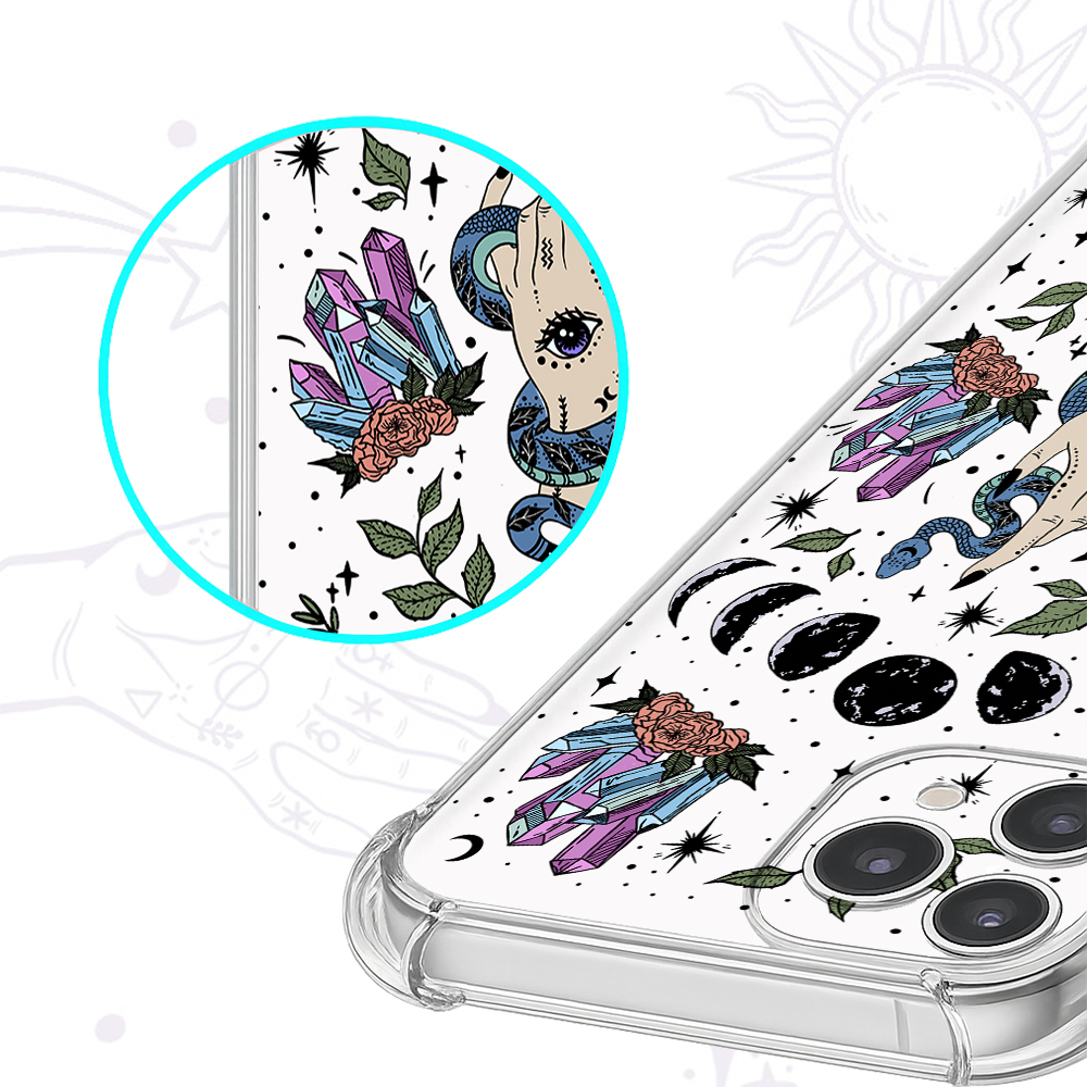 Purplehecate Reach For The Moon Clear Phone Case