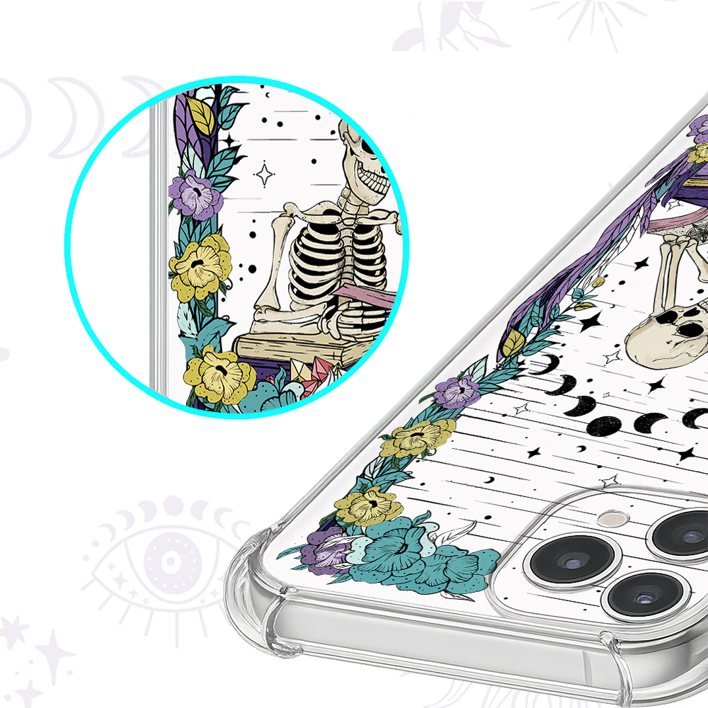 Purplehecate The Reader Clear Phone Case