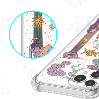 Purplehecate The High Priestess Clear Phone Case