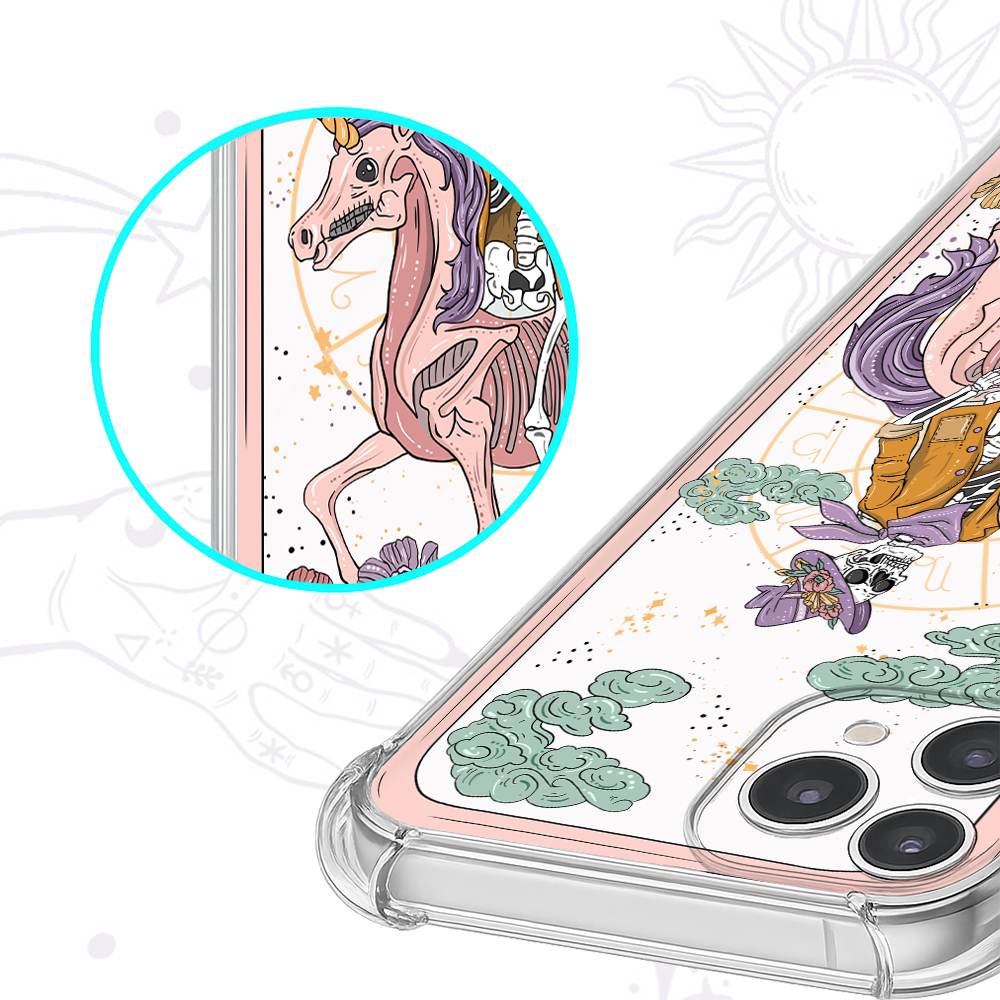 Purplehecate The Audacity Tarot Card Clear Phone Case