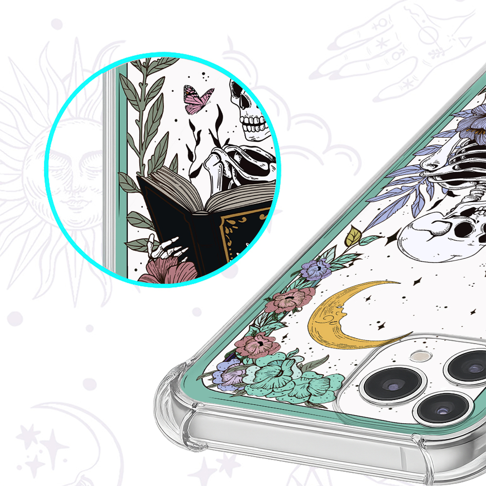 Purplehecate The Reader's Tarot Clear Phone Case