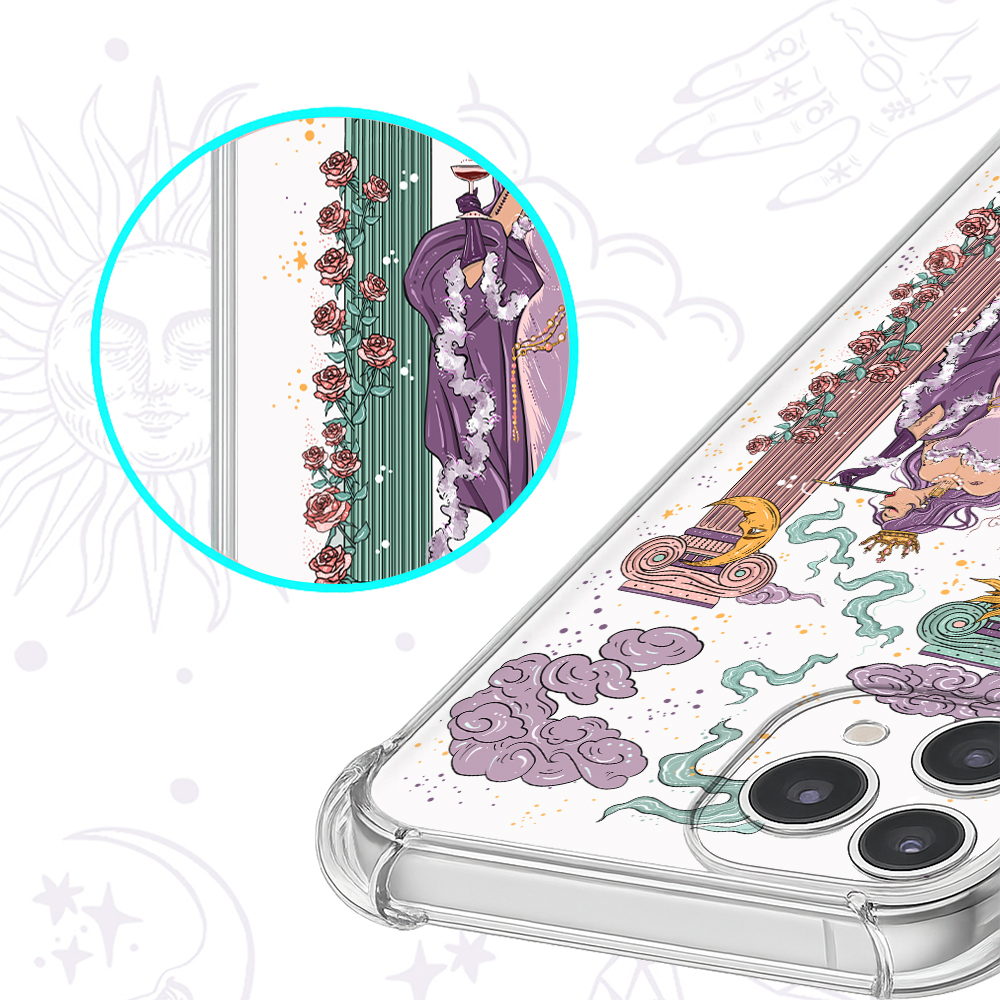 Purplehecate The High Priestess Clear Phone Case