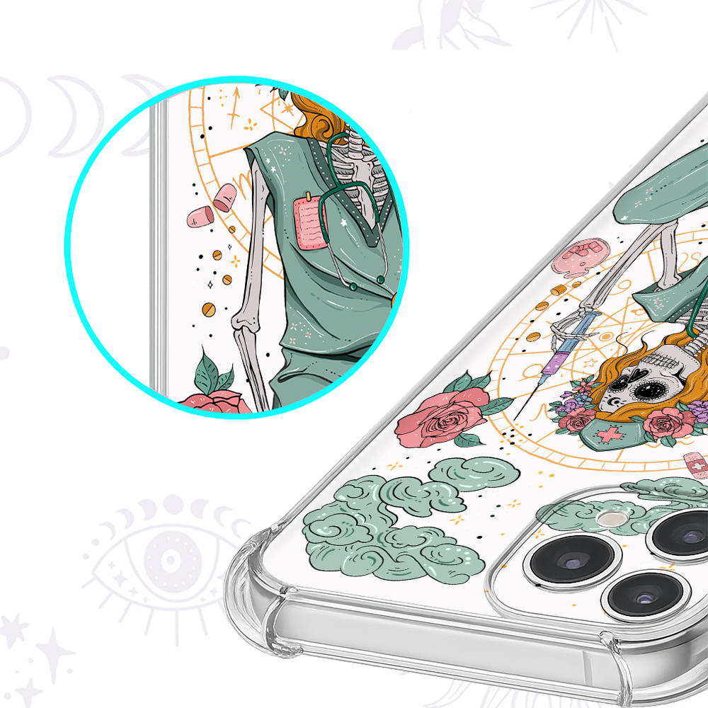 Purplehecate The Nurse Clear Phone Case