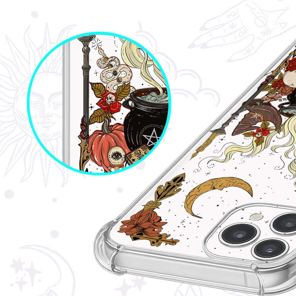 Purplehecate The Witch Magical Clear Phone Case