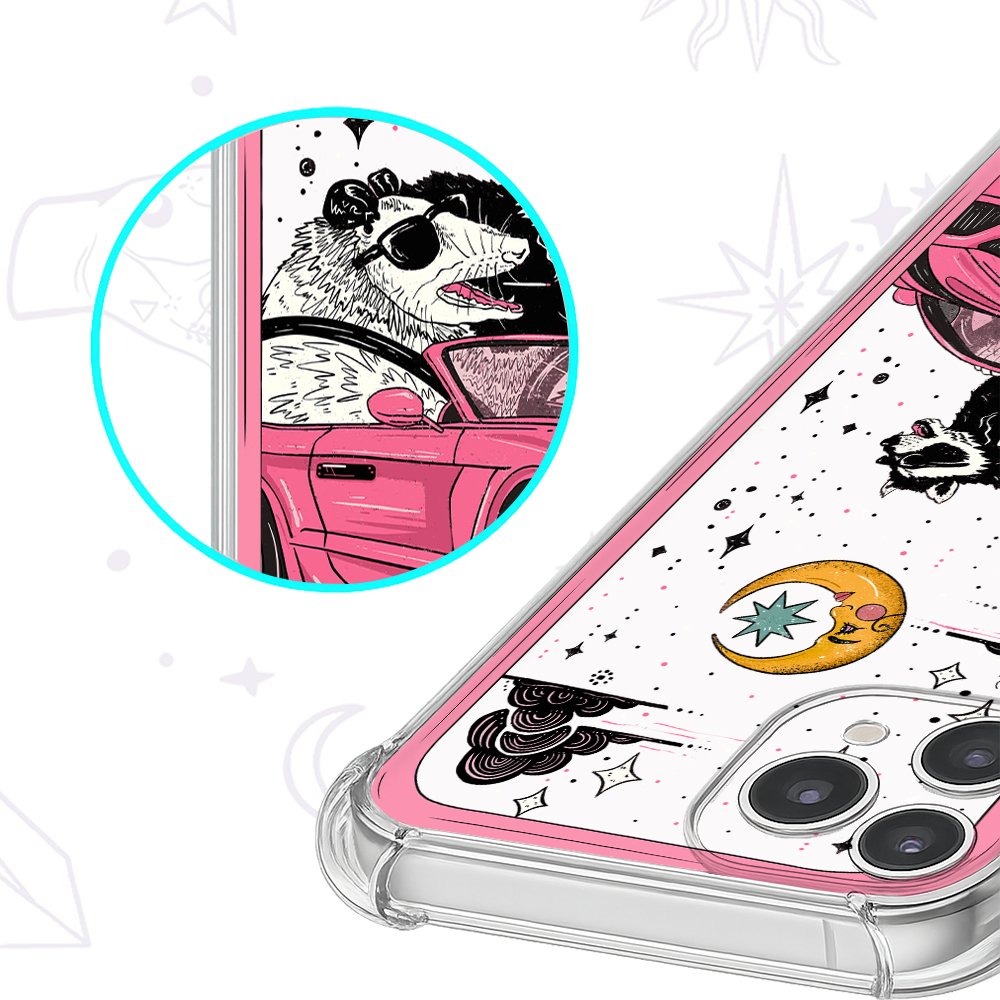 Purplehecate The Team Trash Tarot Card Clear Phone Case