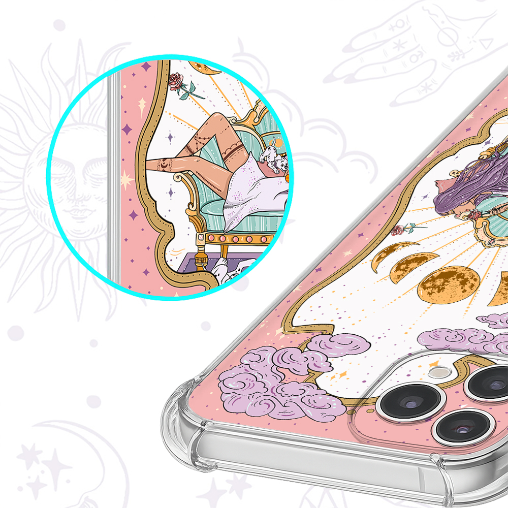 Purplehecate The Chill Dog Mom Clear Phone Case
