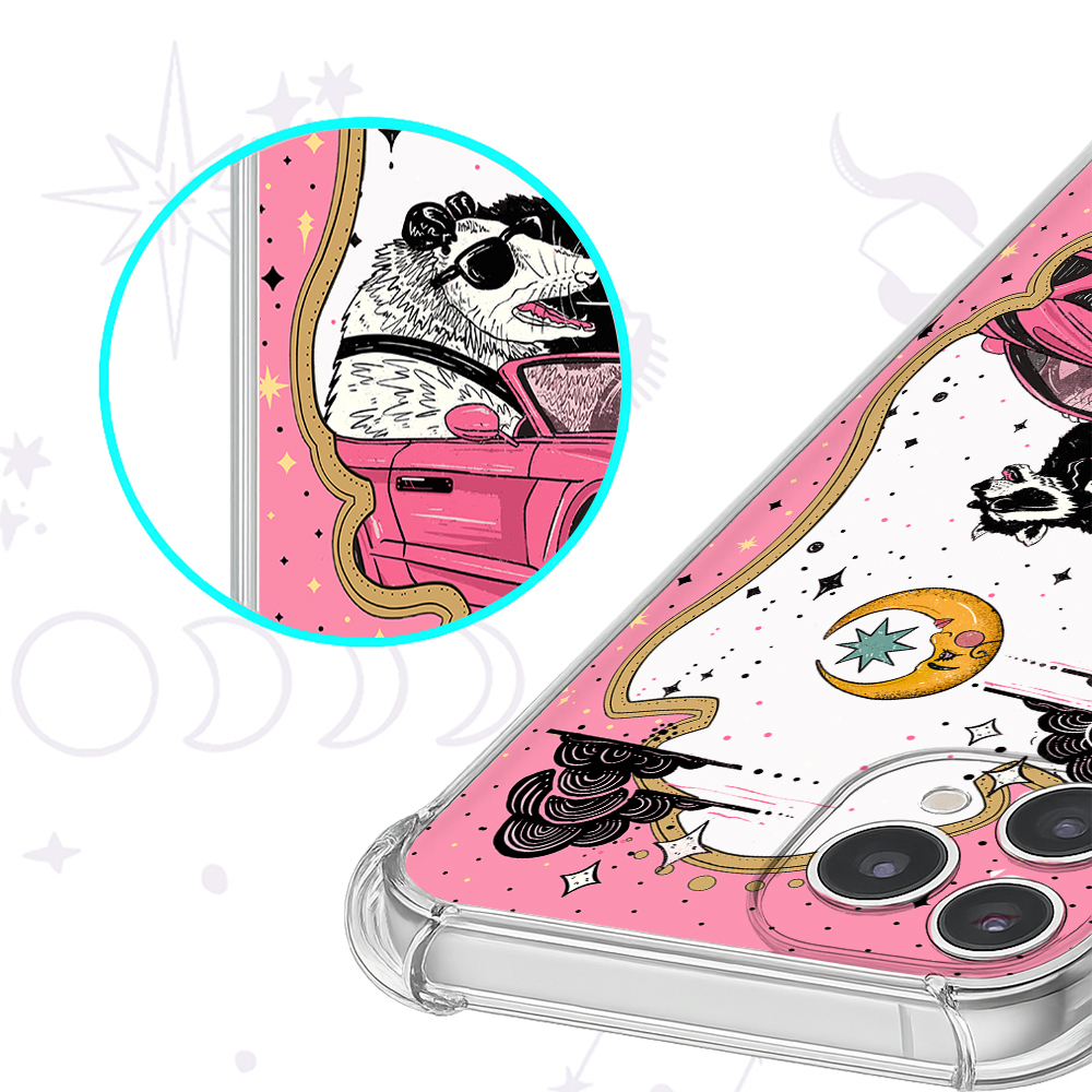 Purplehecate The Team Trash Tarot Card Clear Phone Case