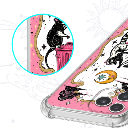 Purplehecate The Team Trash Opossum Tarot Clear Phone Case