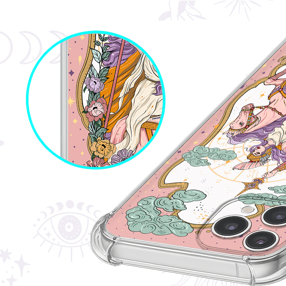 Purplehecate The Audacity Goddess Clear Phone Case