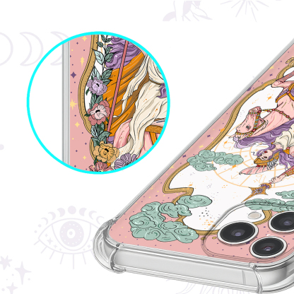 Purplehecate The Audacity Goddess Clear Phone Case
