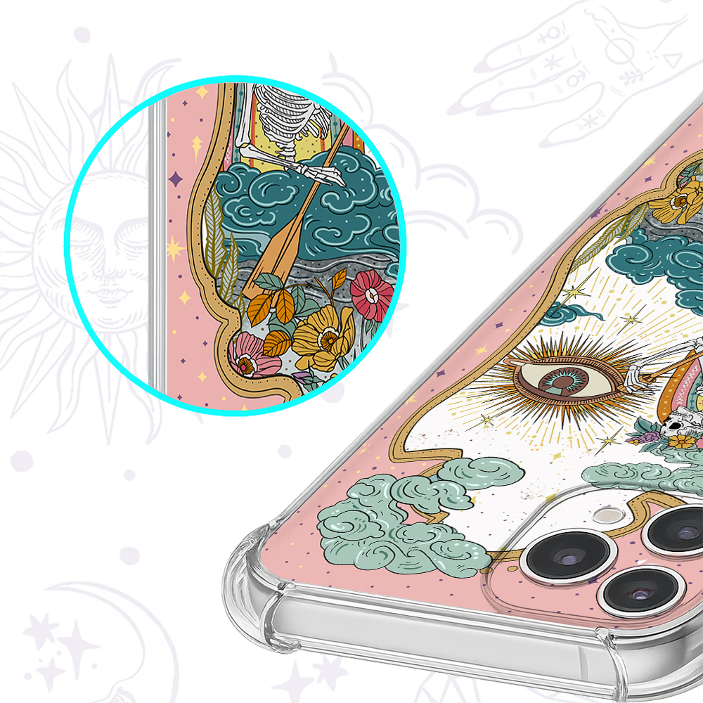 Purplehecate The Audacity Tarot Clear Phone Case