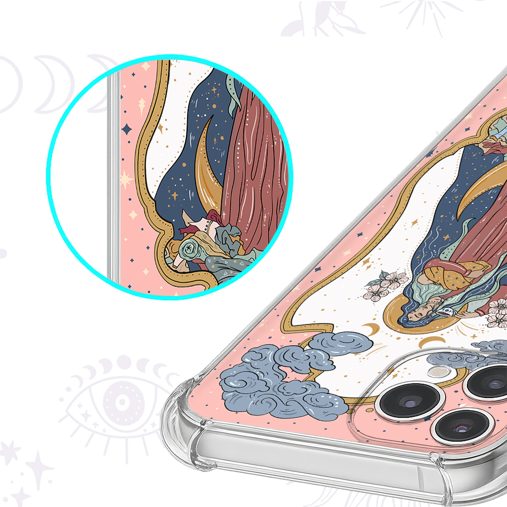 Purplehecate The Mother Tarot Clear Phone Case