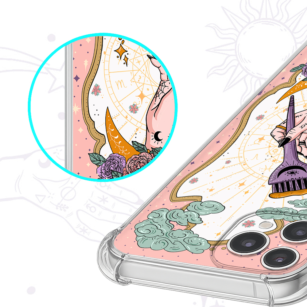 Purplehecate The Hair Colorist Tarot Clear Phone Case