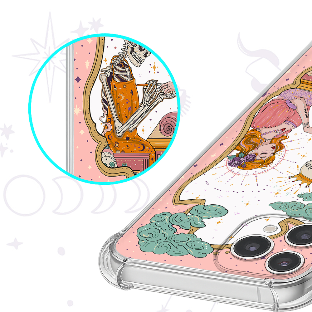 Purplehecate The Nail Tech Life Tarot Ancient Clear Phone Case