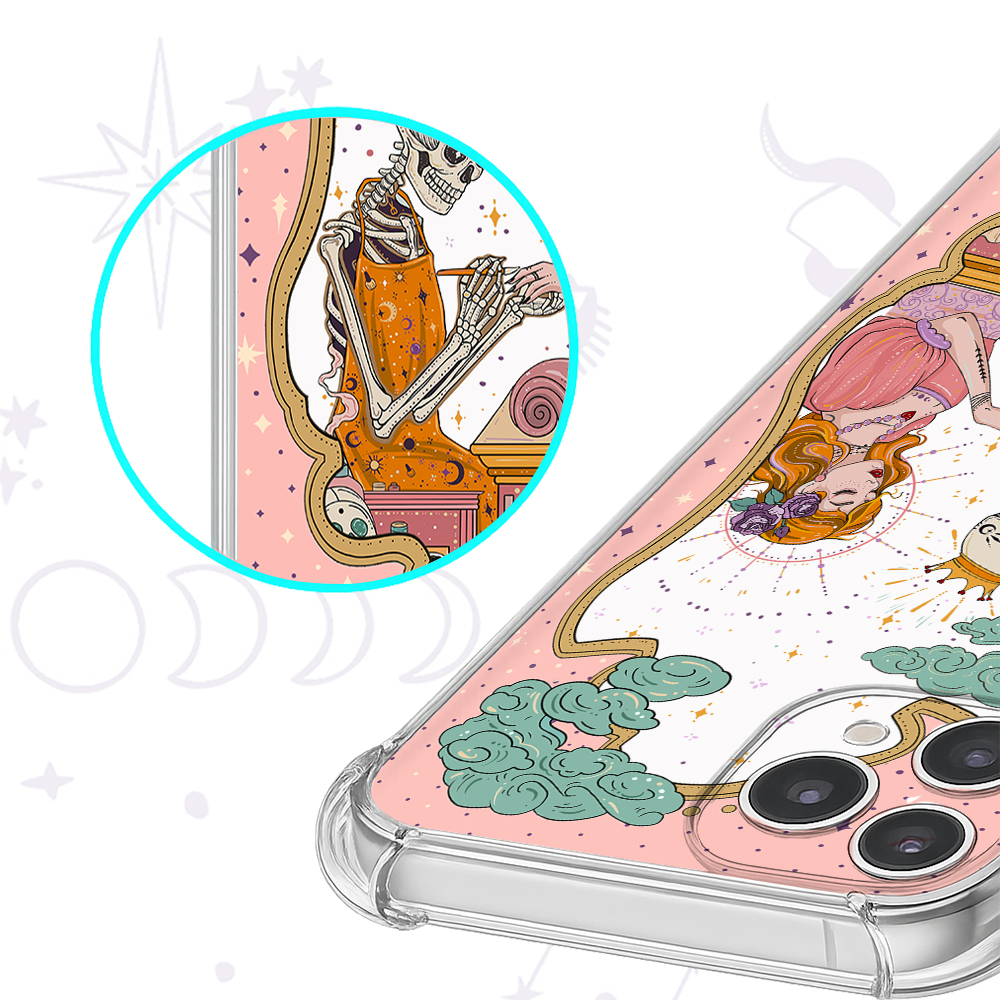 Purplehecate The Nail Tech Life Tarot Ancient Clear Phone Case