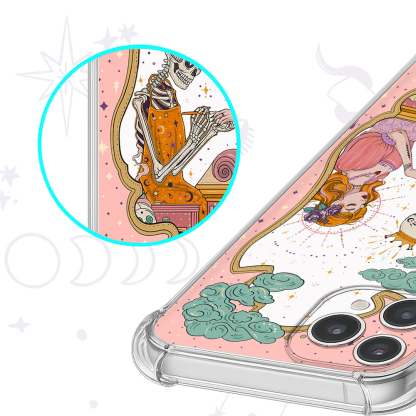 Purplehecate The Nail Tech Life Tarot Ancient Clear Phone Case