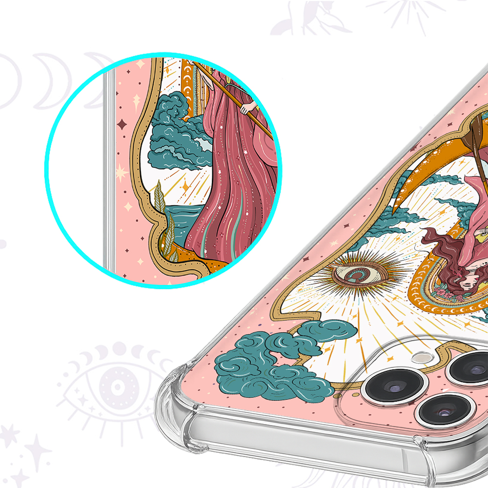Purplehecate The Audacity Goddess Tarot Clear Phone Case