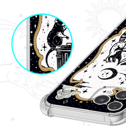 Purplehecate The Team Trash Tarot Clear Phone Case