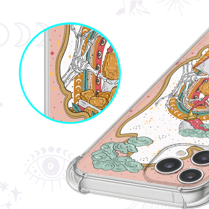 Purplehecate The Chicken Nugget Food Tarot Clear Phone Case