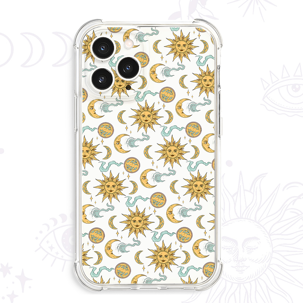 Purplehecate Magic of Sun and Moon Clear Phone Case