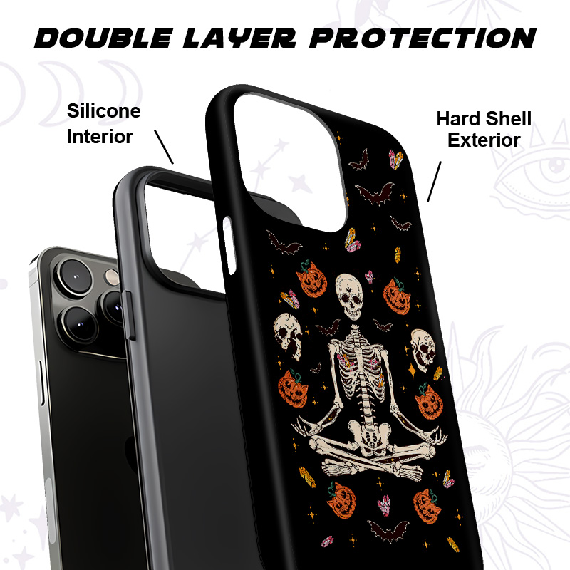 Purplehecate Funny Skeleton Halloween Phone Case
