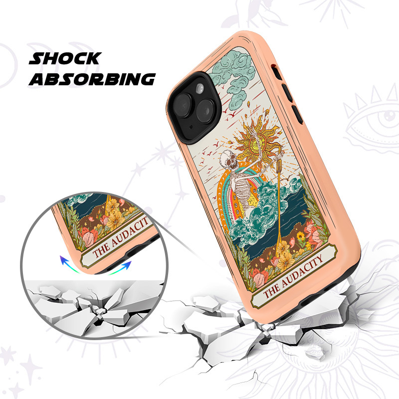 Purplehecate The Audacity Skeleton Tarot Phone Case