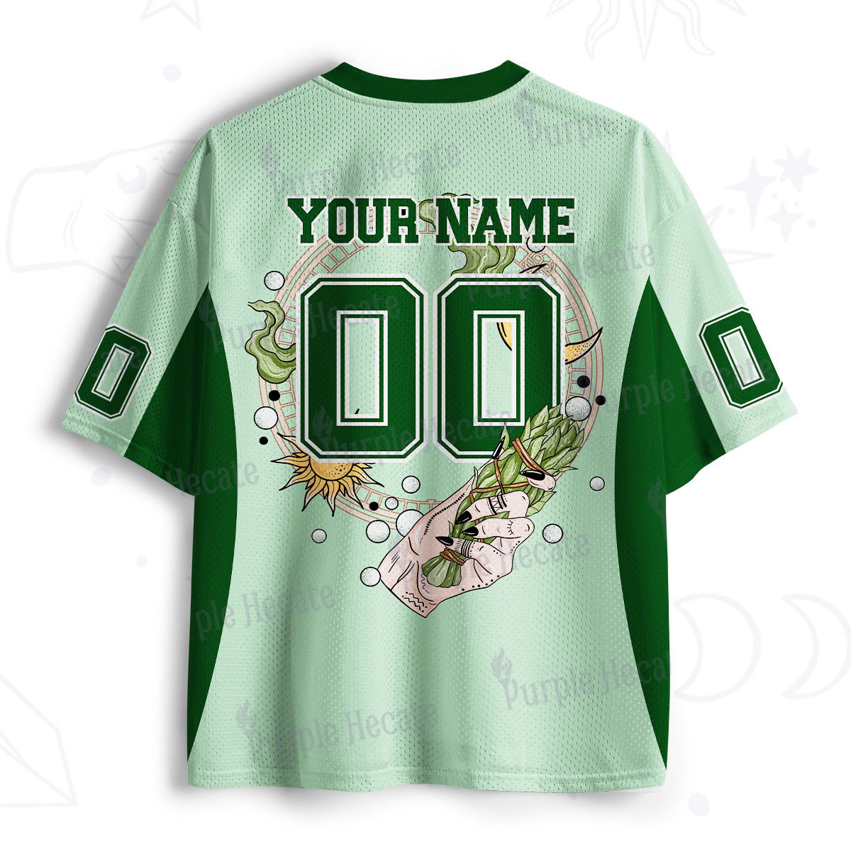 Personalized Purplehecate Sage Mesh Jersey
