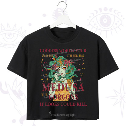 Purplehecate Medusa The Gorgons Crop T-Shirt