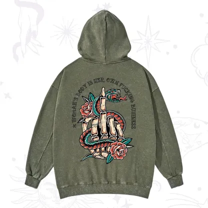 Purplehecate A Women’s Body Is Her Washed Hoodie